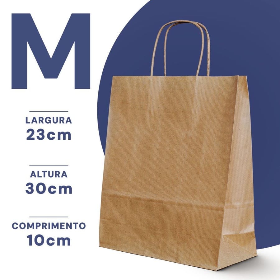 Sacola Kraft M
