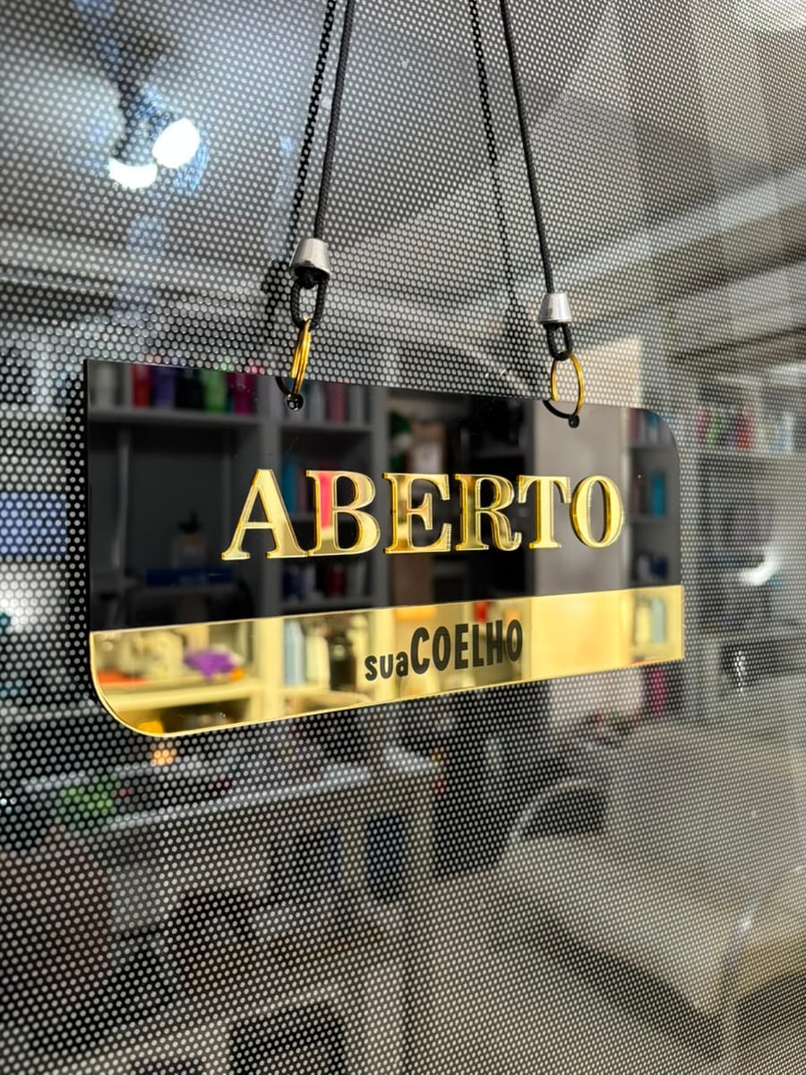 Placa Aberto e Fechado