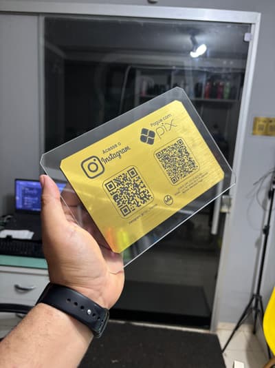 Placa Display QR Code